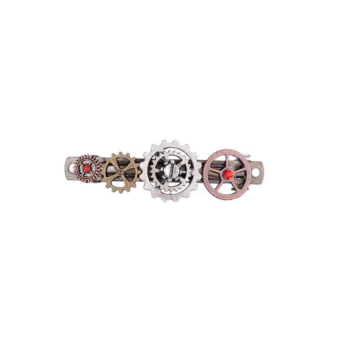 Wholesale Steampunk Gear Alloy Spring Clip Hairpin